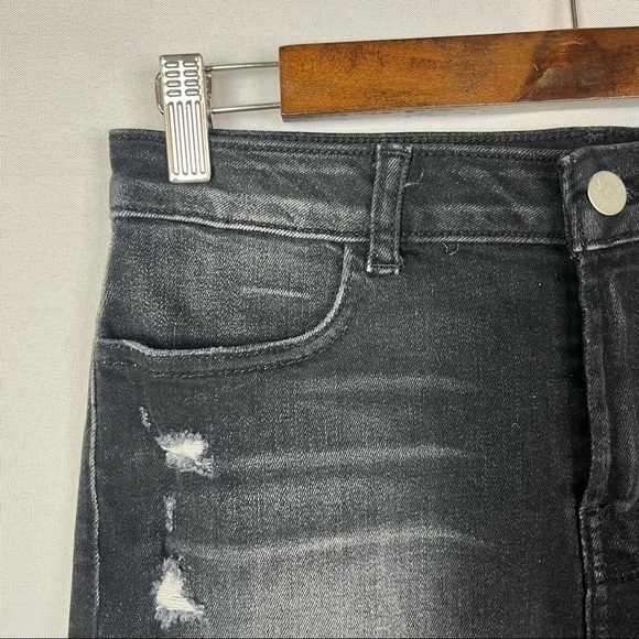 J Brand Leila Black Denim Mini Skirt 28 - Picture 6 of 6